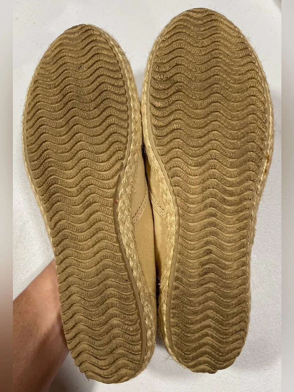 Grasshoppers by Keds Cushions Beige Canvas Lace-Up Espadrilles 7.5